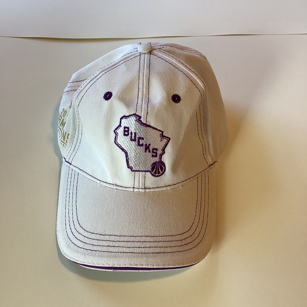 Milwaukee Bucks Mens Cap Hat Pat Connaughton 2021 NBA Champions White Strapback